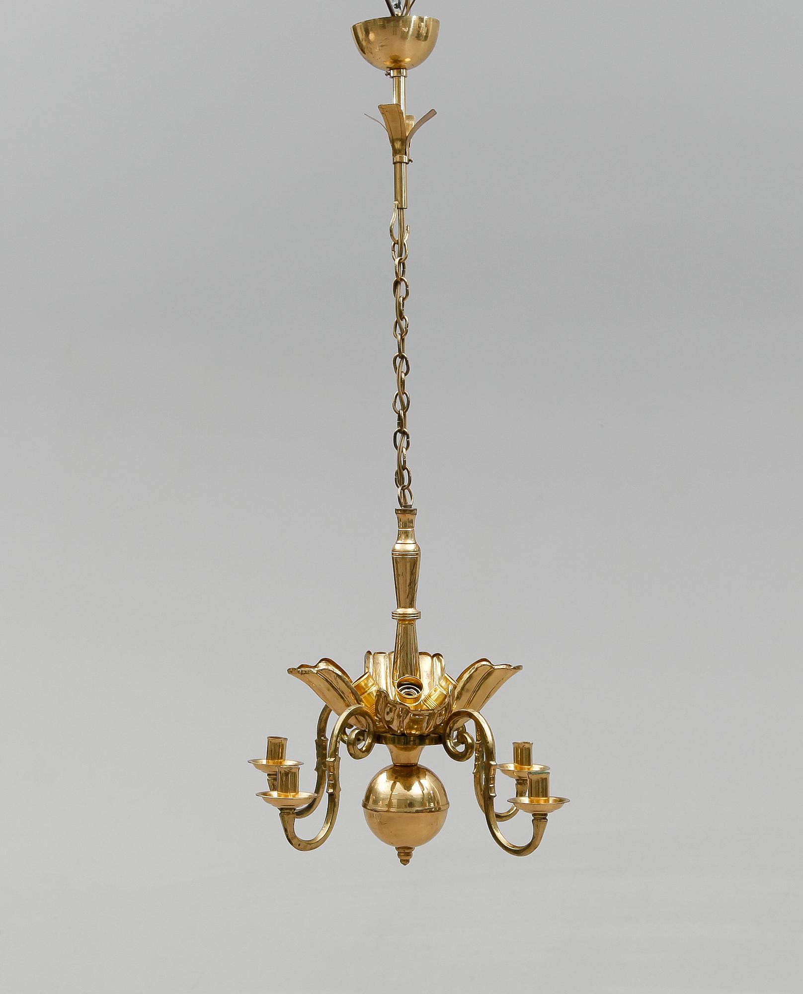 TAKLAMPA, Firma Lars Holmström, Arvika. Höjd 40 cm.