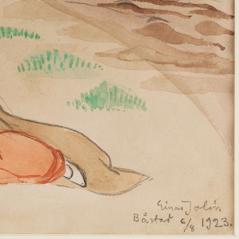 Einar Jolin, På stranden, Båstad.