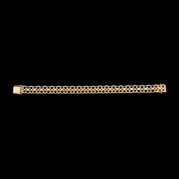 ARMBAND, 18k guld. Vikt ca26g.