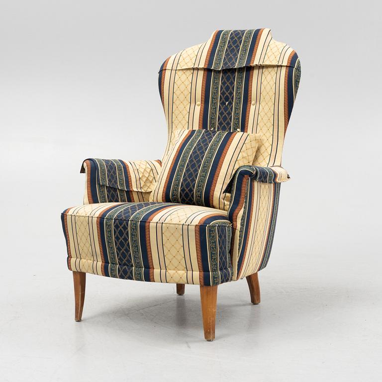 Carl Malmsten, armchair, "Farmor", OH Sjögren, second half of the 20th century.