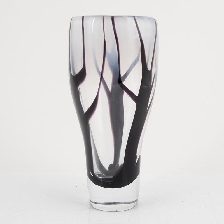 Vicke Lindstrand, a glass vase "Tree in fog", Kosta 1950s-60s.