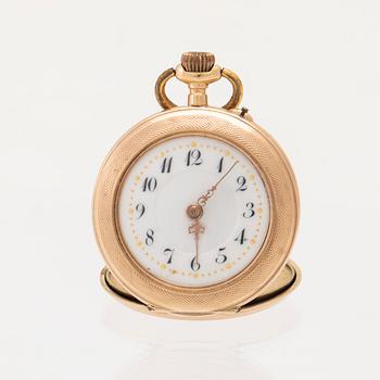 Pocket watch with chain, 28 mm.