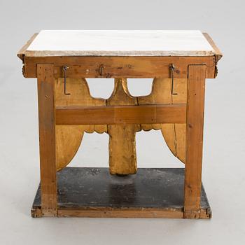 A SWEDISH CONSOLE TABLE, empire early 19th century.