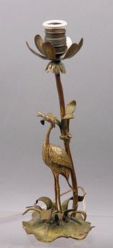 BORDSLAMPA, metall, tidigt 1900-tal.