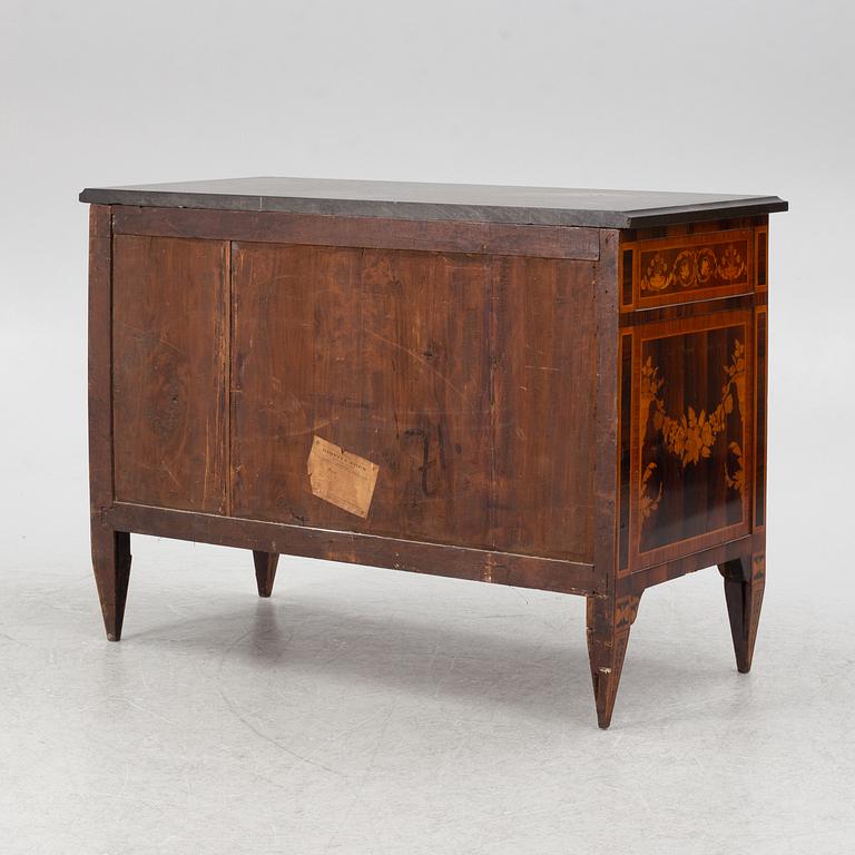 A chest of drawers, Italy, circa 1800.