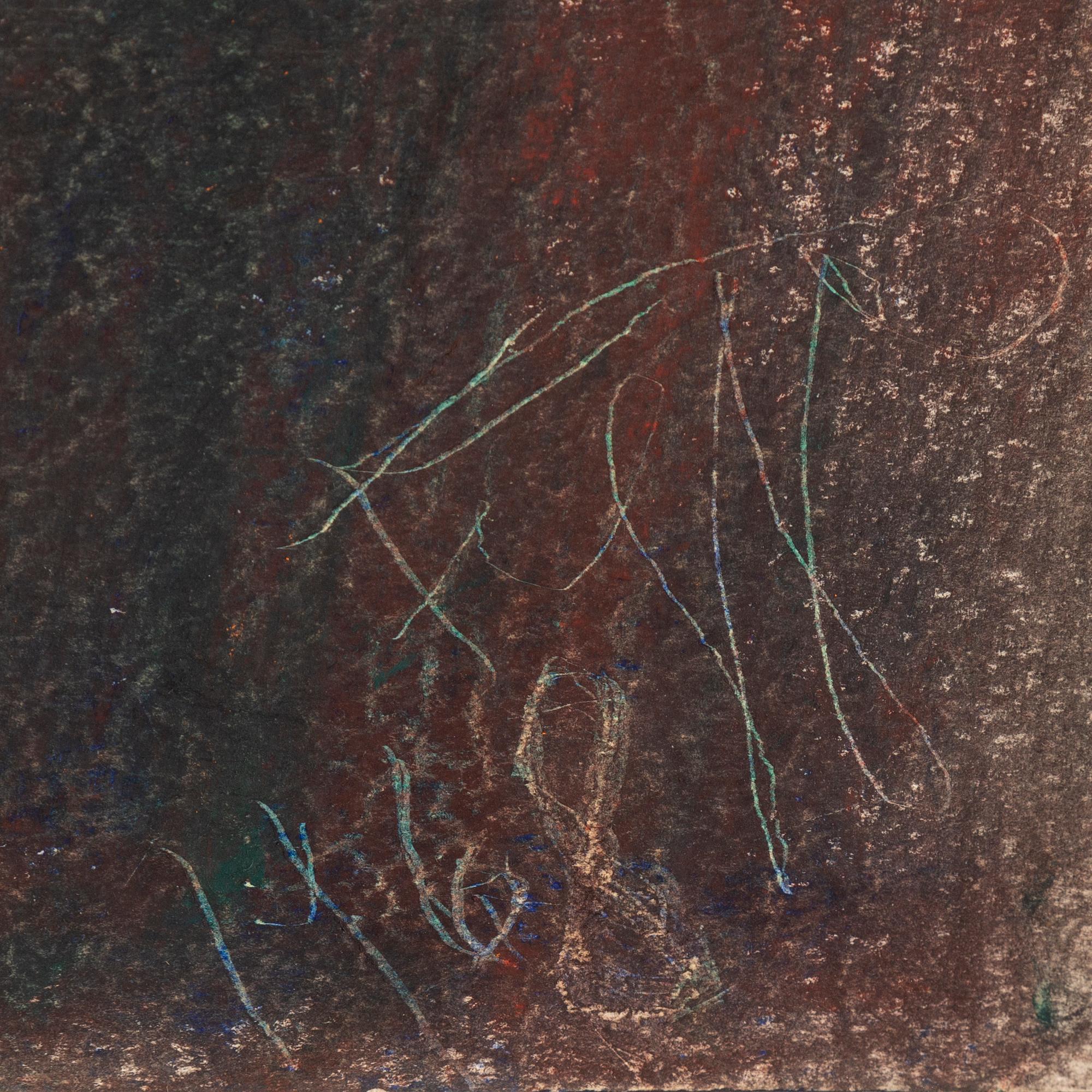 EDDIE FIGGE, mixed media, signed and dated 1968.