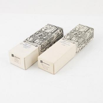 Eric Löfman, fiskbestick, 12+12 silver modell Uppsala. MGAB, Lidköping,  1977.