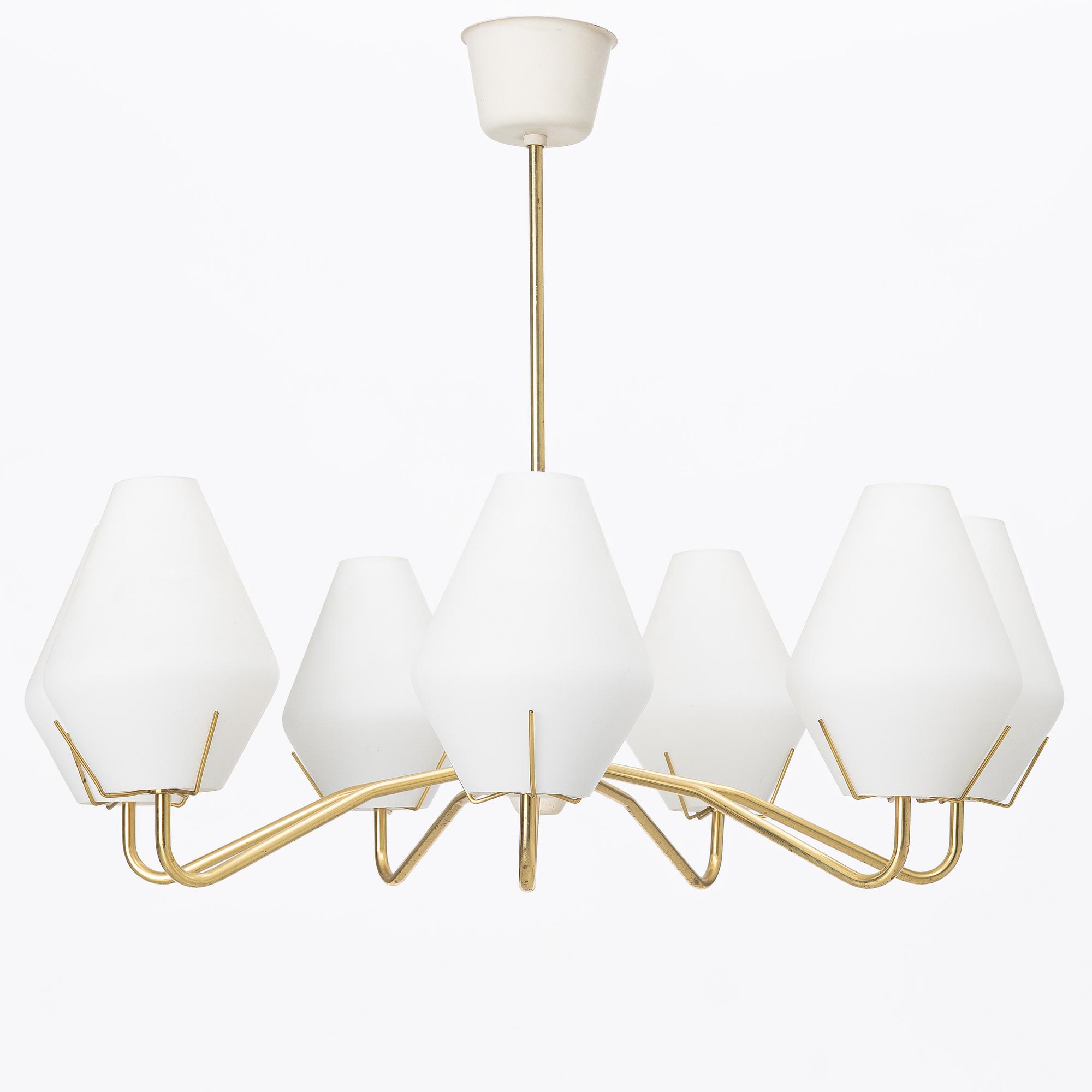 Ceiling lamp, 1950s-60s.
