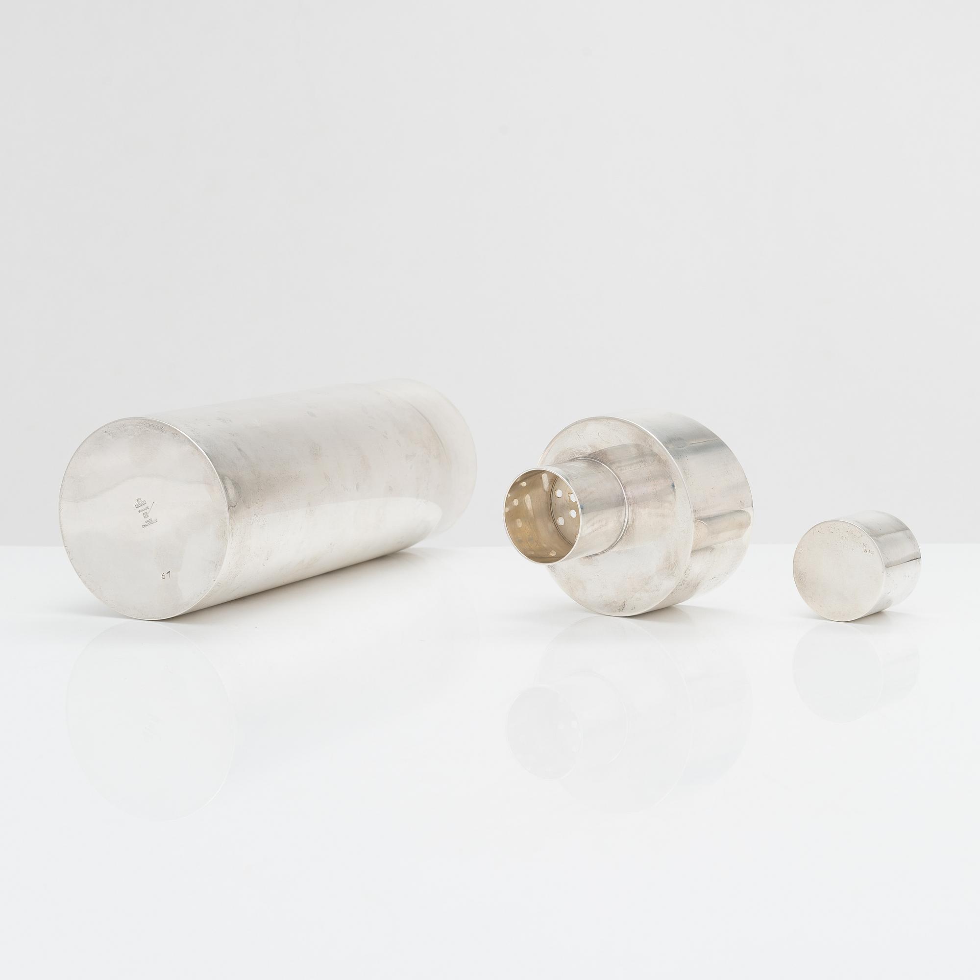 Lino Sabattini, Cocktailshaker "Windsor", försilvrad. Christofle, Frankrike. Formgiven 1956.