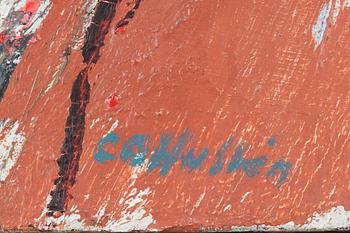 CO Hultén, oil on canvas, signed.
