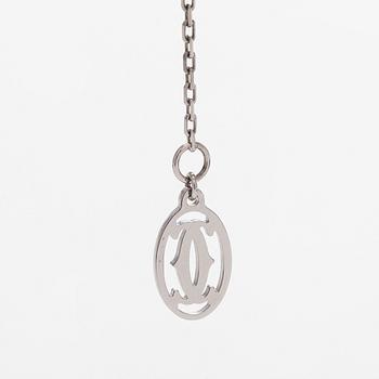 Cartier, kaulakoru, "d'Amour", 18K valkokultaa ja briljanttihiottu timantti.