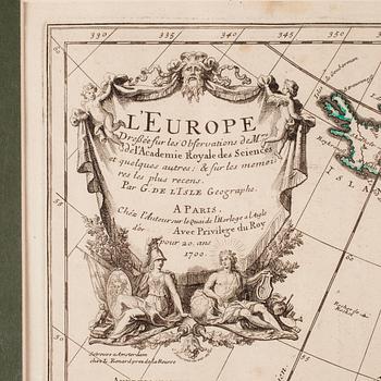 KARTA, "L´Europe", 1700-tal.