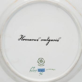 A DISH, porcelain "Flora Danica", Royal Copenhagen 1962.