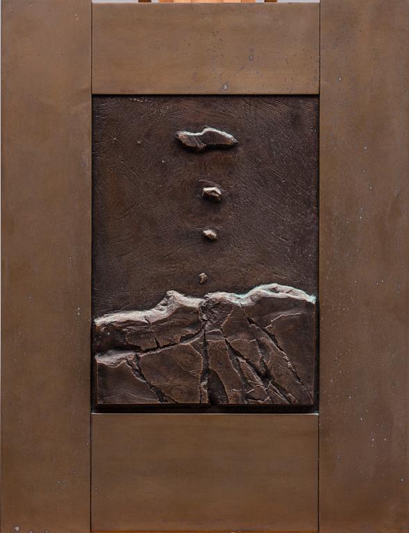ARVO SIIKAMÄKI, RELIEFS, 3 PCS. Signs in the sky & Full moon & Iceberg.