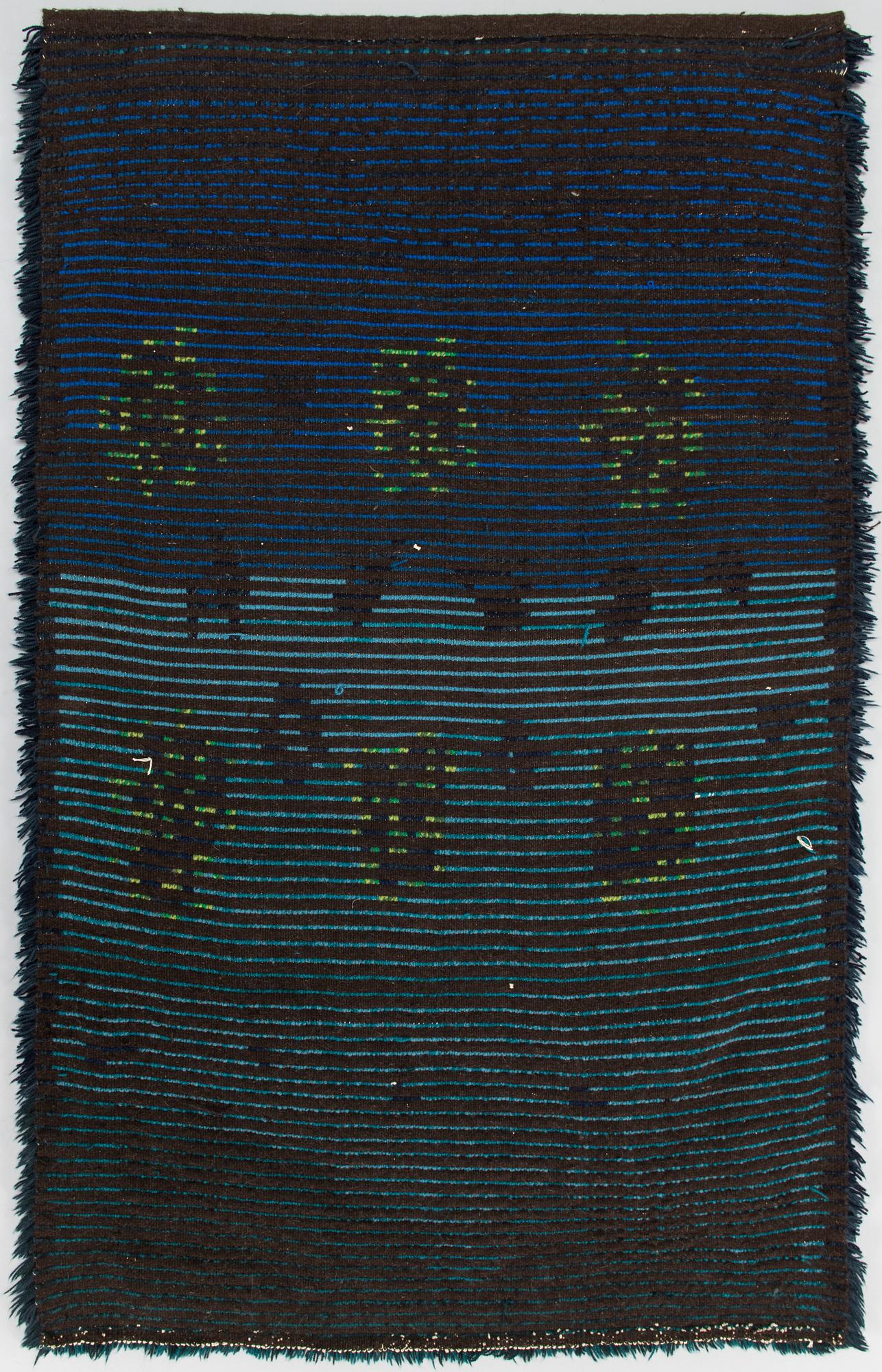 Lea Vehmanen-Tennberg, rya, model för Helmi Vuorelma. Ca 160 x 97 cm.