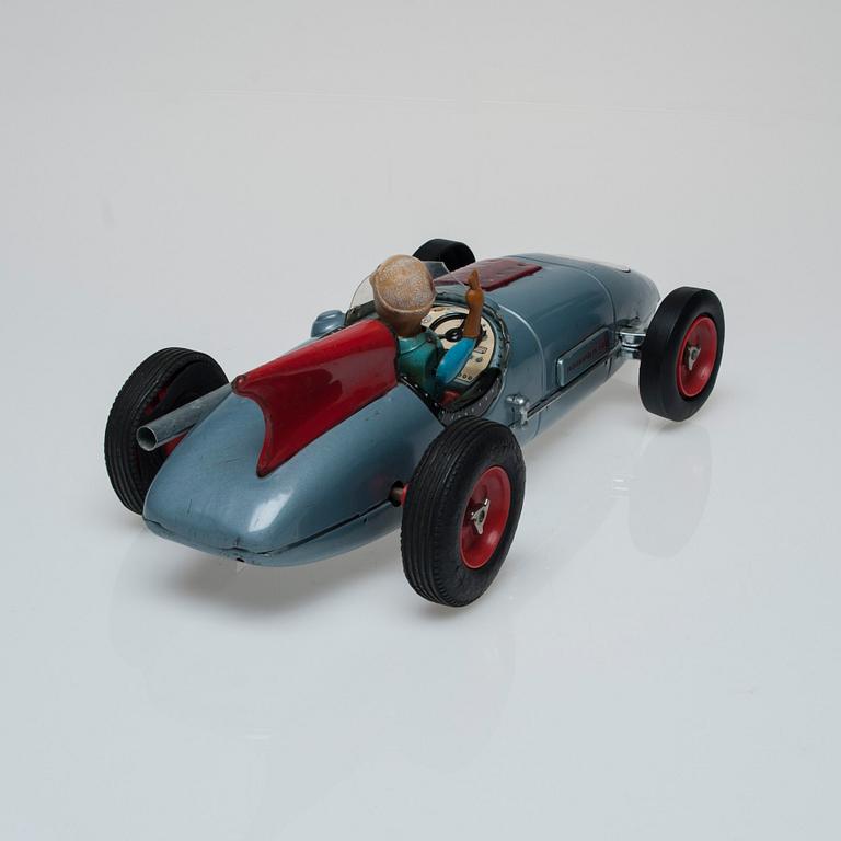 RACERBIL, plåt, "Indianapolis 500 r 61". Trol. Japan 1950-tal.