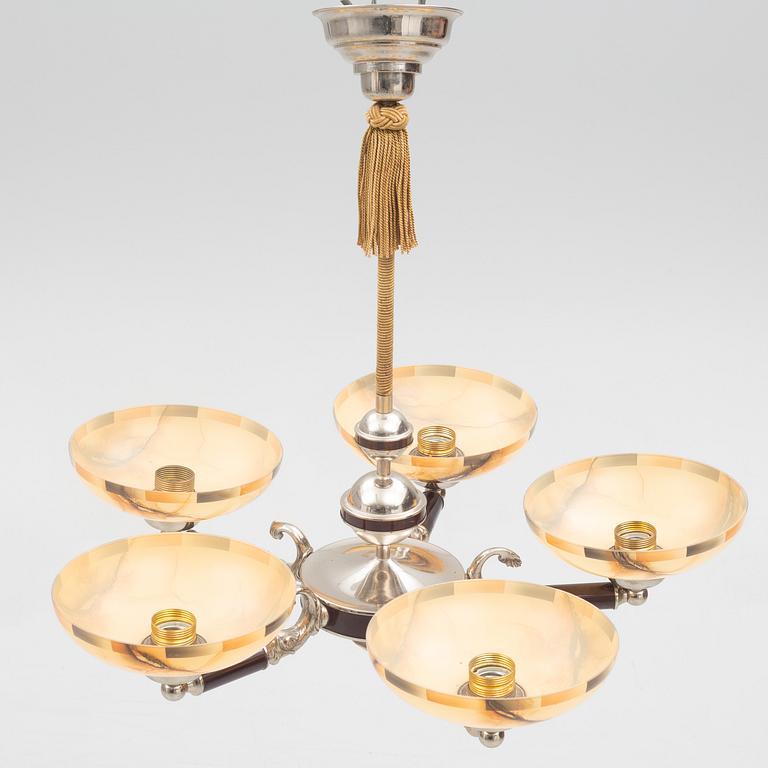 A ceiling lamp, 1920's/30's.