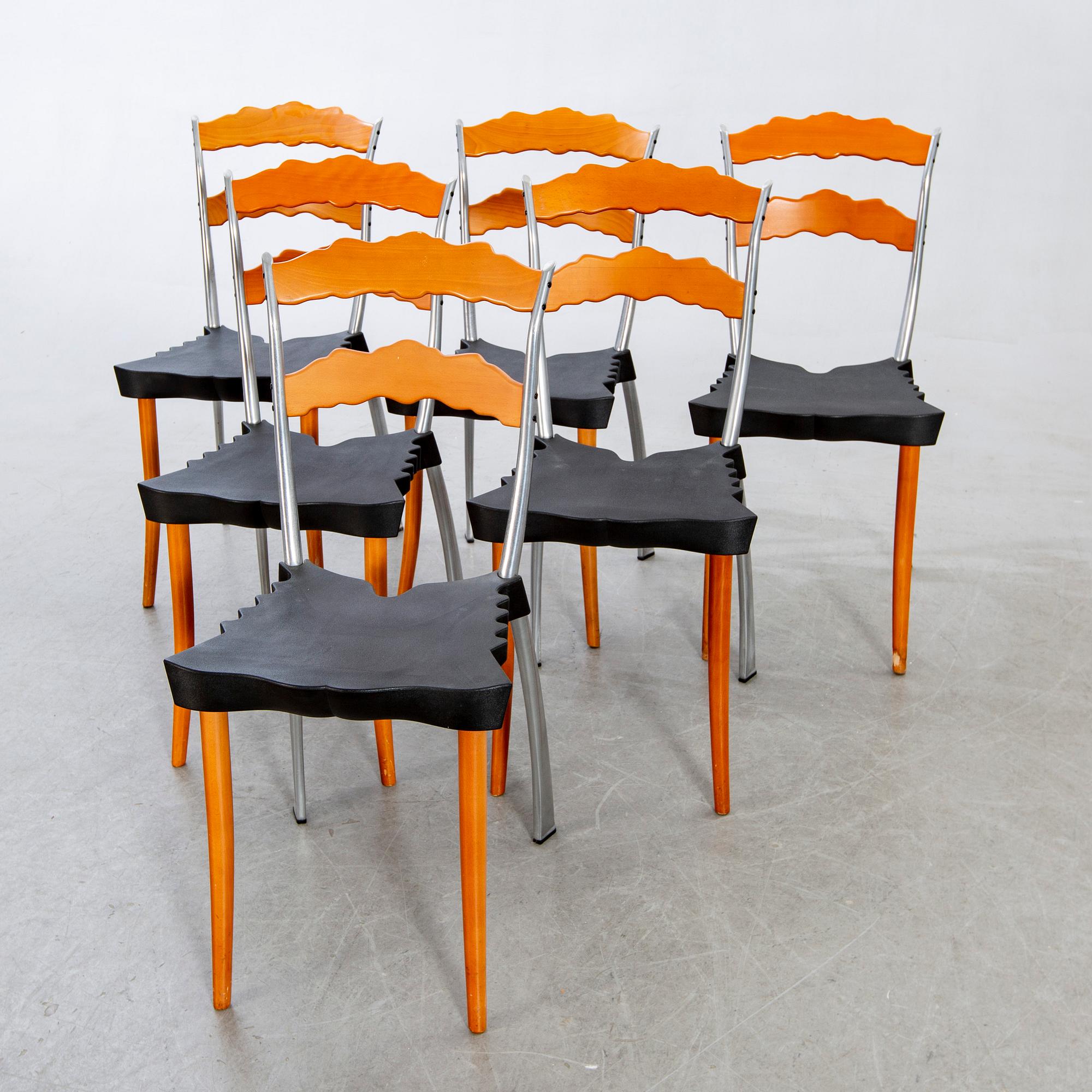 Borek Sipek, 6 "Sedlak" chairs for Vitra, post 1992.