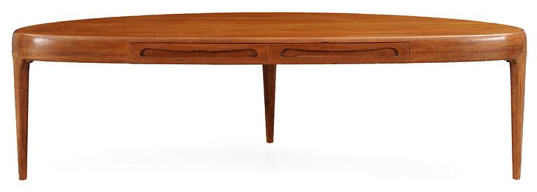 A Johannes Hansen 'Capri' teak sofa table by Trensum 1960's.