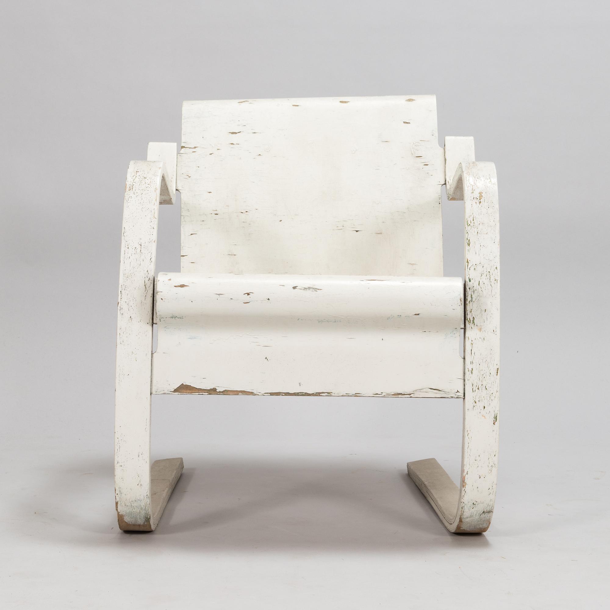 Alvar Aalto, fåtölj, modell 13, O.Y. Huonekalu- ja Rakennustyötehdas A.B. tidigt 1930-tal.