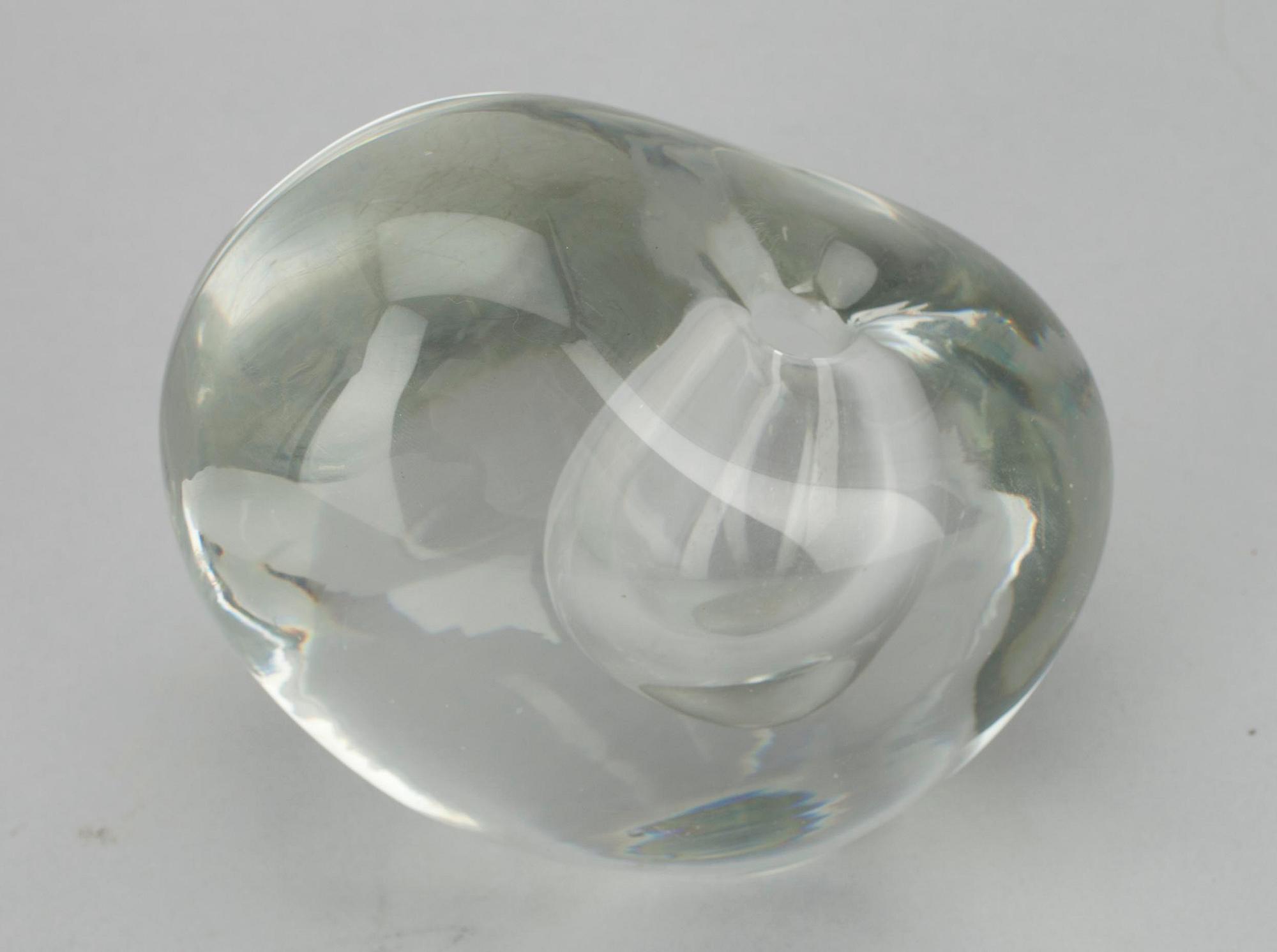 SKULPTUR, glas, "Hjärta" sign. Timo Sarpaneva, Iittala.