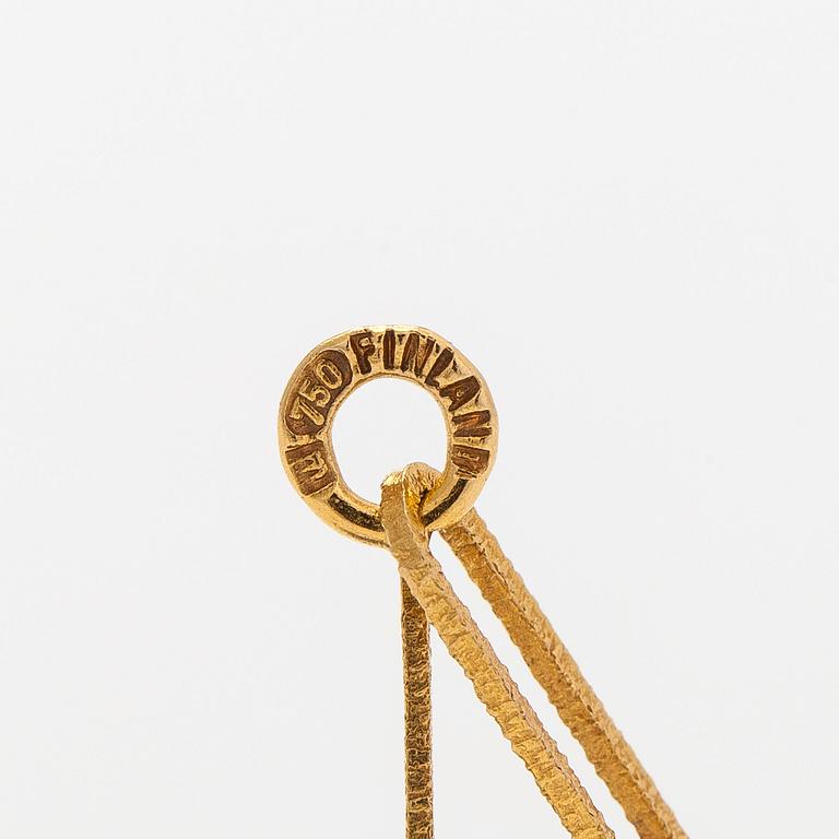 Björn Weckström, an 18K gold necklace, 'Reindeer Bell', with an amethyst for Lapponia.