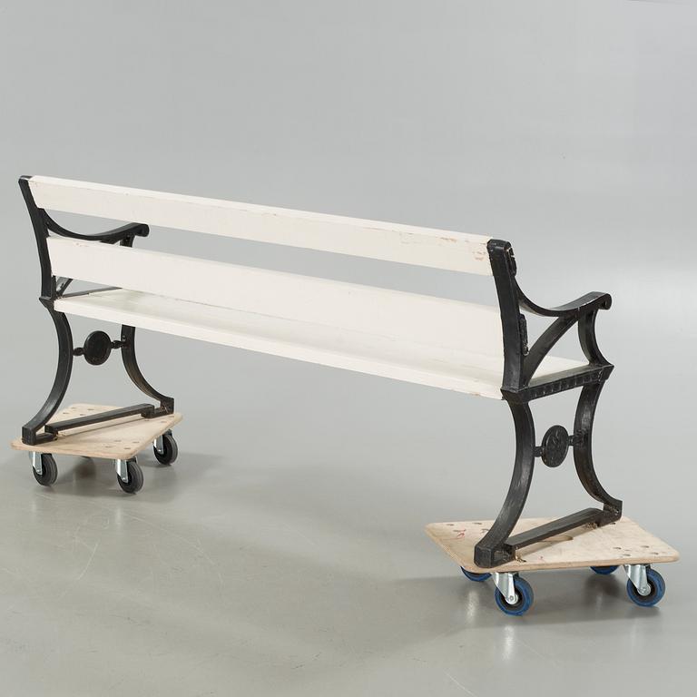 FOLKE BENSOW, trädgårdssoffa, Näfveqvarns Bruk, 1900-talets första hälft.