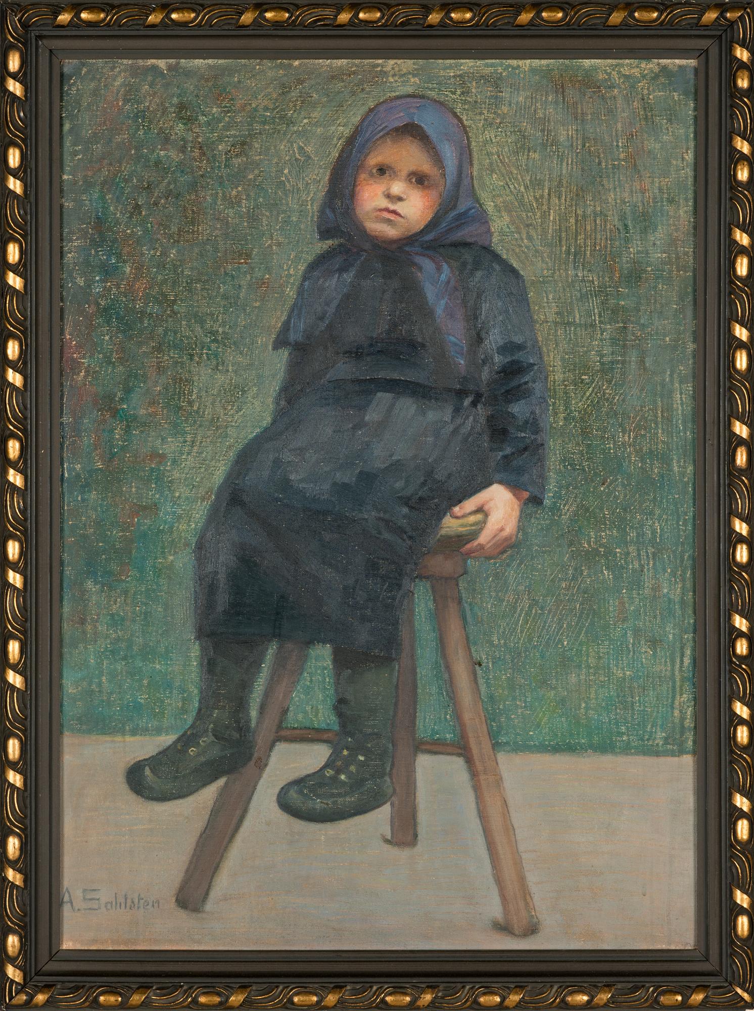 Anna Sahlsten, oil on board, signed.