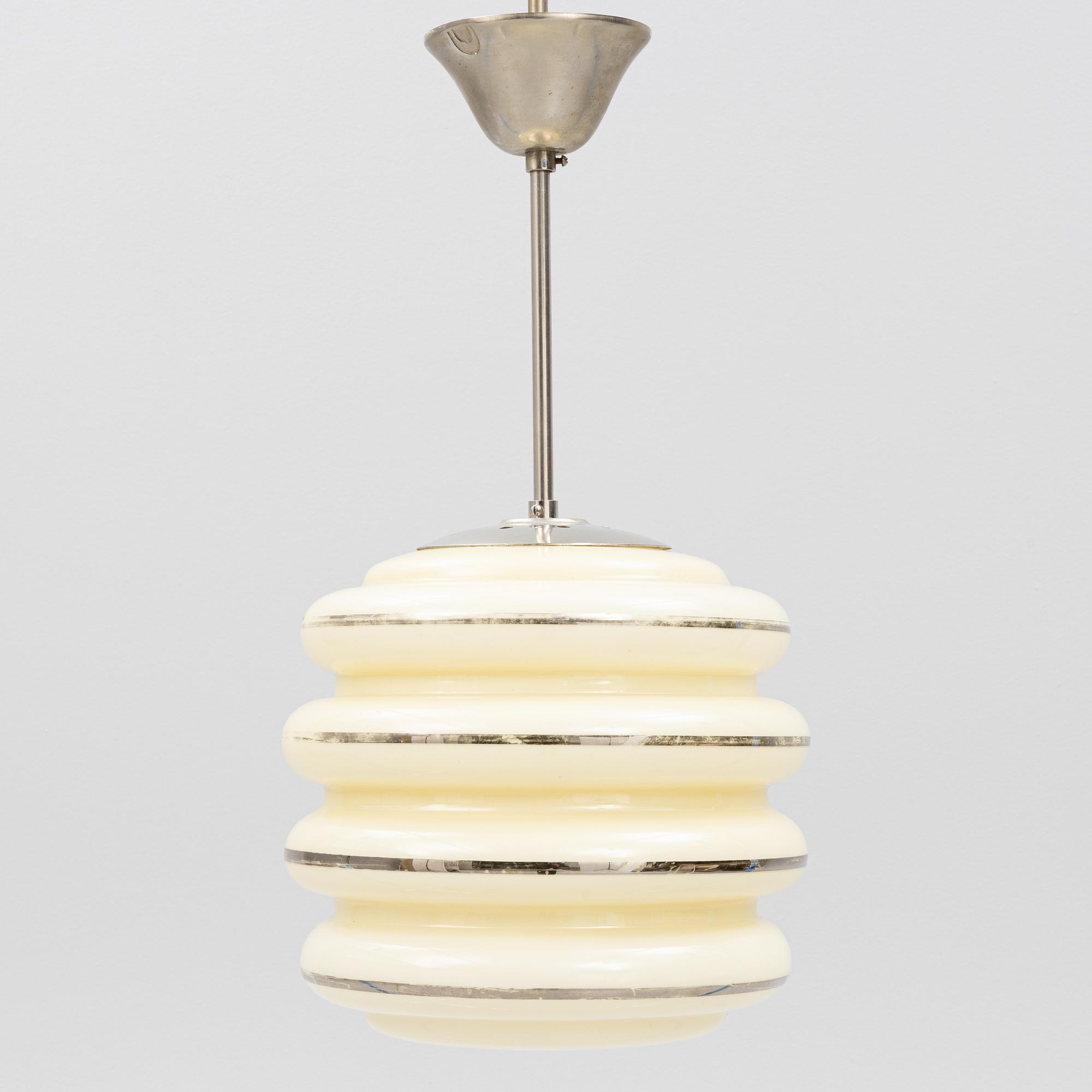 A Scandinavian Modern ceiling lamp, 1930's/40's, Norway.