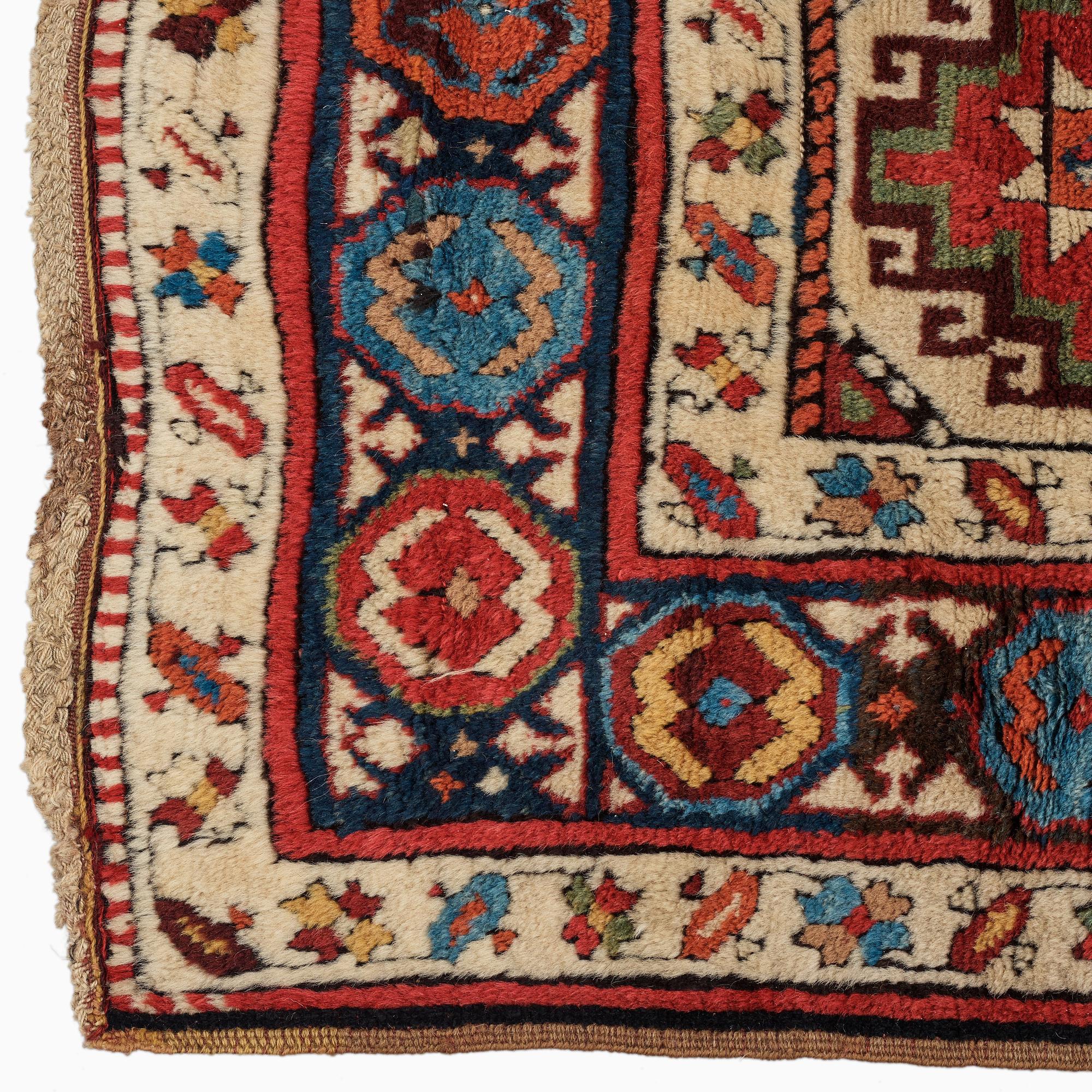 An antique Moghan 'Long rug', Kazak region South Caucasus, ca 360 x 106,5 cm.