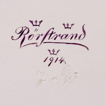 TEBORD, rokokostil, fajans, Rörstrand, 1914.