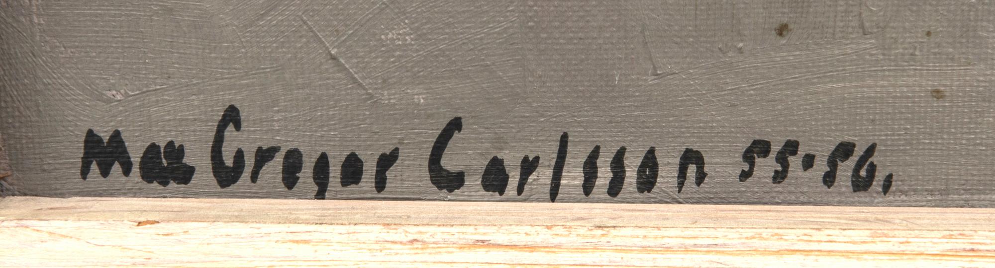 Max Gregor Carlsson, "Bord vid fönster".