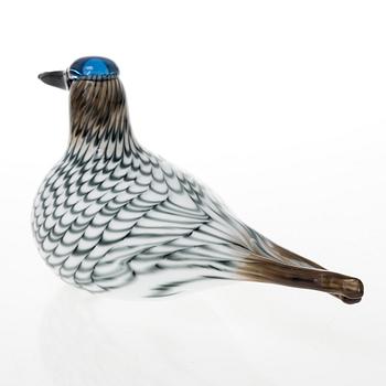 OIVA TOIKKA, glass bird, signed O. Toikka Nuutajärvi Notsjö 258/300.