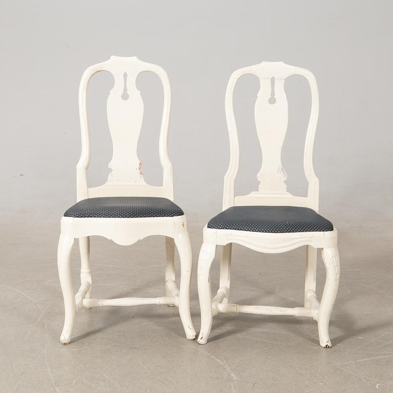 Chairs a pair, late Baroque first half of the 18th century.
