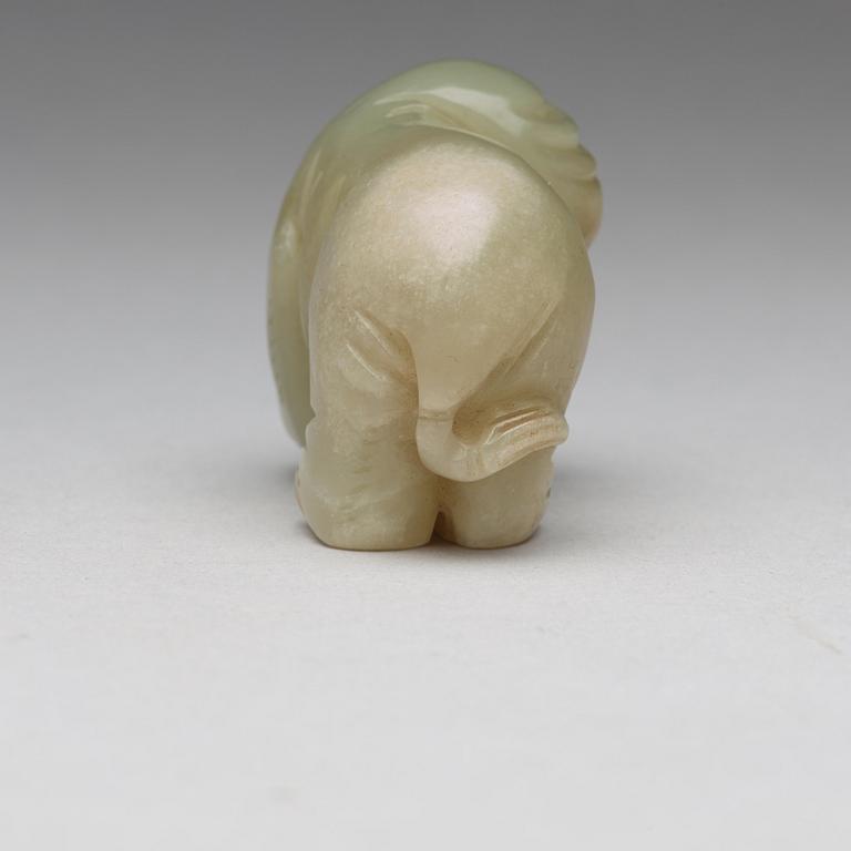 FIGURIN, nefrit. Kina, 1900-tal.