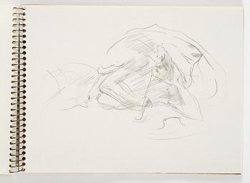 Lotte Laserstein, 4 skissböcker med blyertsteckningar.