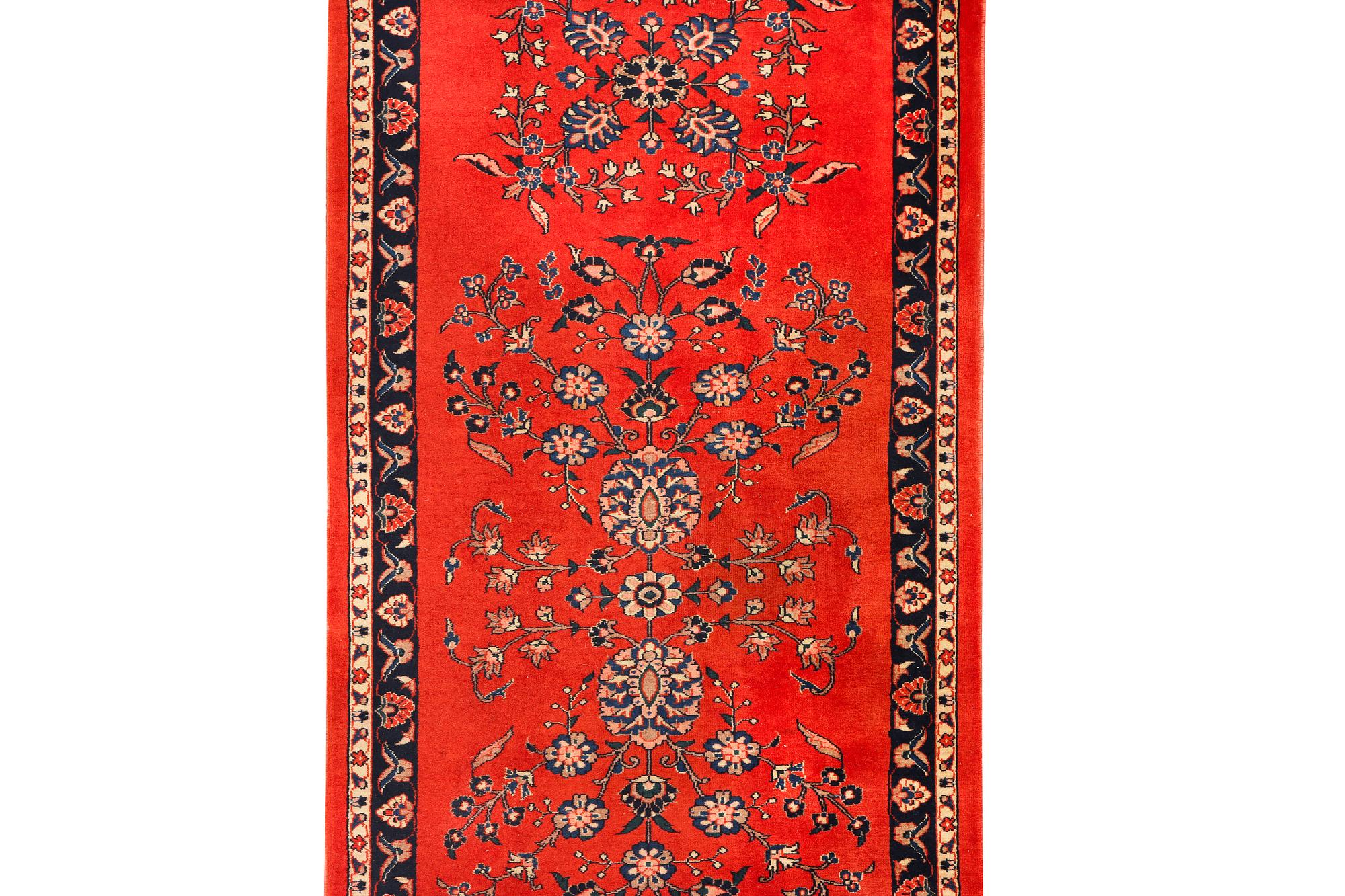 Gallerimatta, Sarouk, ca 632 x 90 cm.