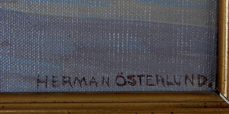 ÖSTERLUND, HERMAN, olja på duk, sign.
