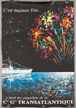 REKLAMAFFISCHER, 2 st, omkring 1900-talets mitt.