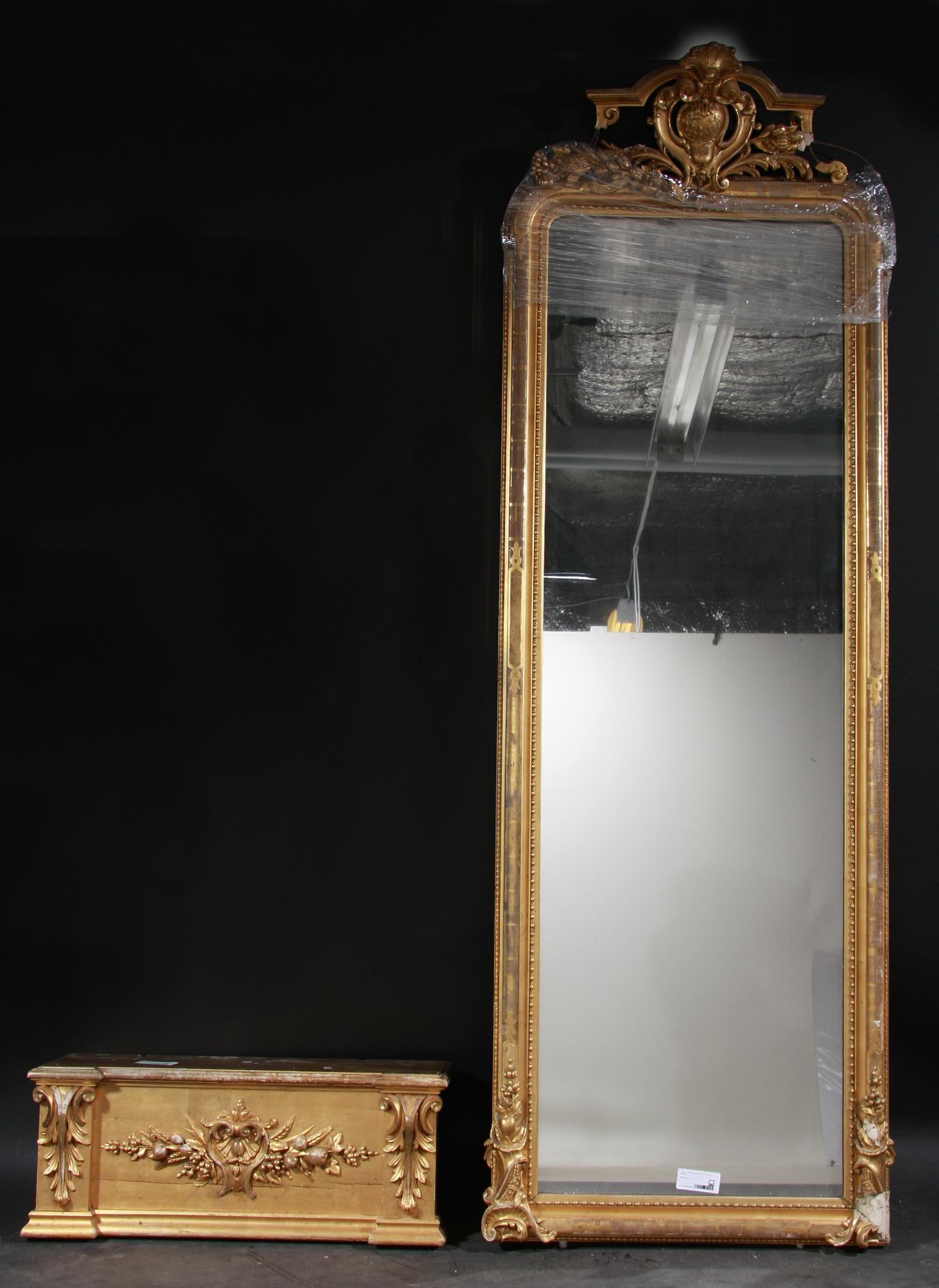 SPEGEL med KONSOL, nyrokoko, 1800-tal.