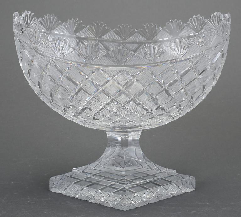 UPPSATSSKÅLAR, ett par glas, sannolikt England/Irland, omkr år 1900.
