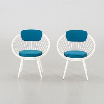 KARMSTOLAR, ett par, "Circle", 1900-talets andra hälft.