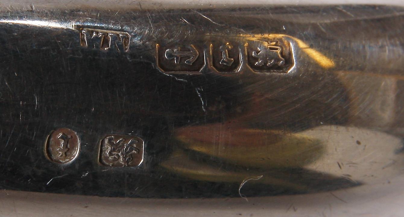 PARTI SILVER, 5 delar. Bl.a CG Hallberg. 1900-tal.