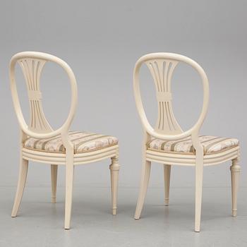 STOLAR, 5 st, gustaviansk stil, omkring 1900-talets mitt.