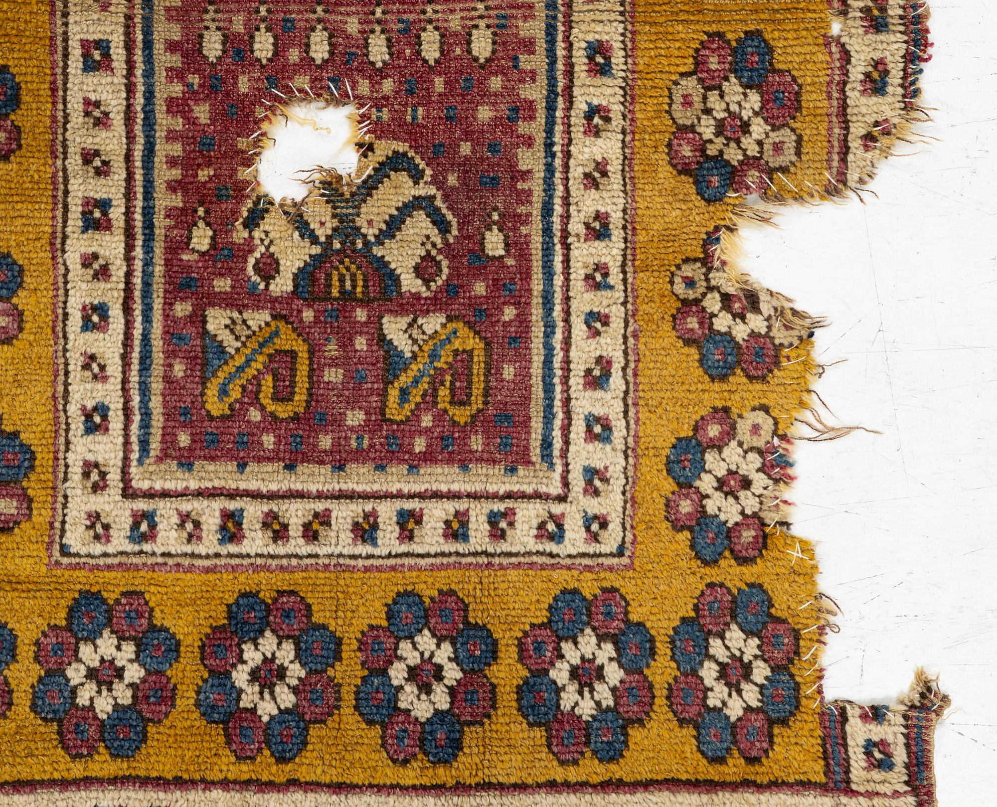 Fragment, antik Monastir,  Osmanska riket, ca 170 x 104 cm.