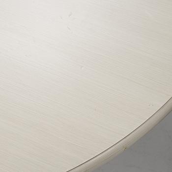 A Rococo style dining table and twelve chairs, KA Roos, Helsingborg, modern production.