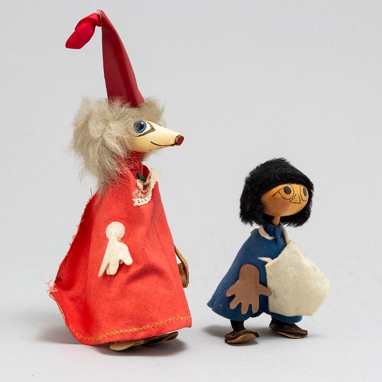 Two Moomin figurines from Atelier Faini, Finland, 1950's/60's.