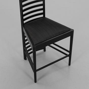 CHARLES RENNIE MACKINTOSH, chair "Hill House" Cassina later part of the 20th century.