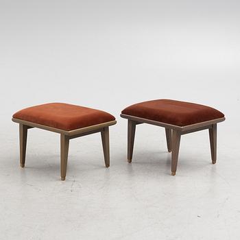 Stools, a pair, Ruth & Joanna, contemporary.