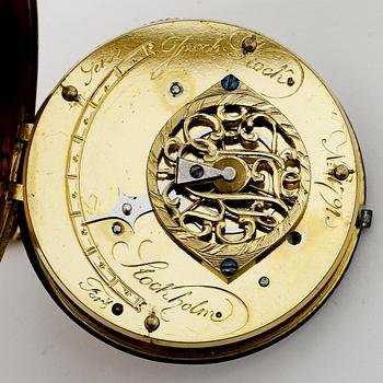 HERRFICKUR, guld 18K, Jacob Kock, Stockholm. Verket numrerat 1791. Tot ca 79 gram.
